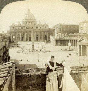 Petersplatz und Basilika und der Vatikan, Rom, Italien