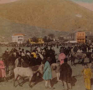 Die Larisa oder antike Zitadelle 950 ft. hoch W. vom Marktplatz, Argos, Griechenland, 1903 von Underwood and Underwood