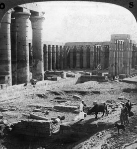 Der Tempel von Luxor, Theben, Ägypten, ca. 1900