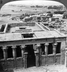 Der wunderbar erhaltene Tempel von Edfu, Ägypten