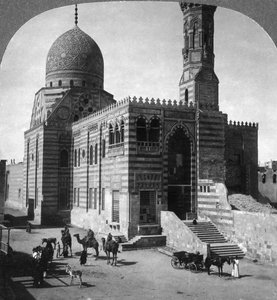 Grabmoschee des Sultans Kait Bey, Kairo, Ägypten, 1905 von Underwood and Underwood