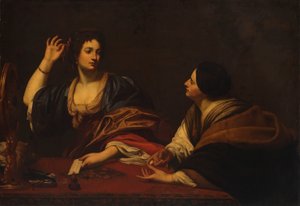 Martha tadelt ihre eitle Schwester Maria Magdalena von Unidentified