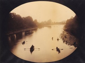 [Ansicht bei Gervanda flussabwärts von der Brücke]