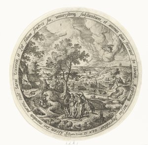Abraham auf dem Weg nach Kanaan von Unknown