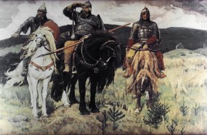 Bogatyri (Die Helden) von Viktor Mikhailovich Vasnetsov, 1898