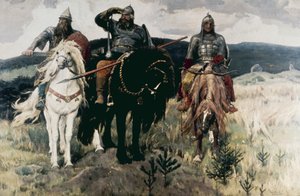 Bogatyri (Die Helden) von Viktor Mikhailovich Vasnetsov, 1898