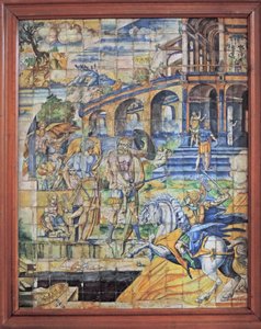 Chantilly, Schloss: Kachelbild
