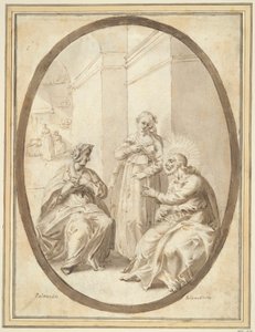 Christus im Haus von Martha und Maria