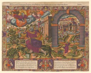 Gott ernennt Jeremia zum Propheten und zeigt ihm einen kochenden Topf und einen Stab