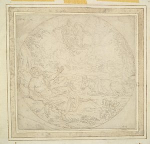 Juno mit Pfauen zeigt Io Jupiter