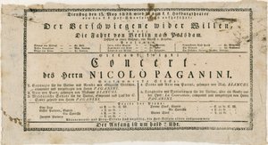 Niccolo Paganini - Plakat