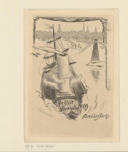 Neujahrswunsch für 1911 von der Familie Stacke von Unknown