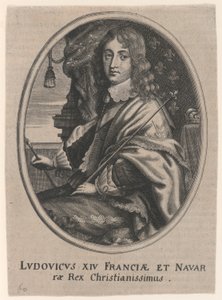 Porträt von Ludwig XIV., König von Frankreich und Navarra (Ludovicus XIV Franciae et Navarrae Rex Christianissimus)