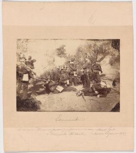 Scharmützel zwischen einer preußischen Aufklärungseinheit und Vortruppen der Armee Faidherbes (Amiens, 21. Januar 1871) von Unknown