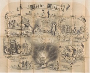 Karikatur im Delfter Studentenjahrbuch, 1869 von Unknown