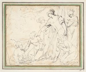 Das Auffinden des Moses von Unknown
