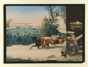 Ohne Titel (Winterszene) von Unknown