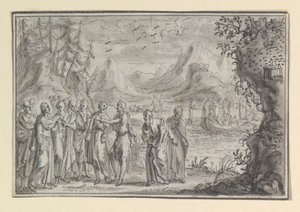 Ohne Titel, eine von vier Szenen aus dem Leben Christi von Unknown