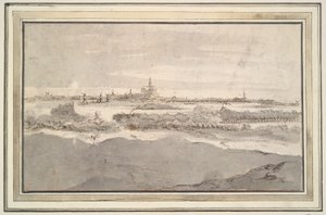 Blick auf Haarlem von Nordwesten von Unknown