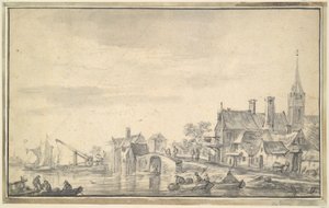 Dorf in der Nähe von Wasser