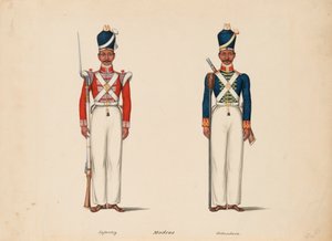 10. Madras Native Infantry und die Madras Artillery