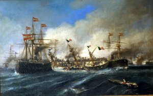 20.07.1866: Schlacht von Lissa vor Dalmatien: die Österreicher zerstören die italienische Flotte