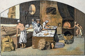 Eine Bäckerei im 18. Jahrhundert. von Unknown artist