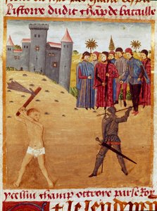 Eine Schlacht zwischen einem Makedonier und einem Athener von Unknown artist