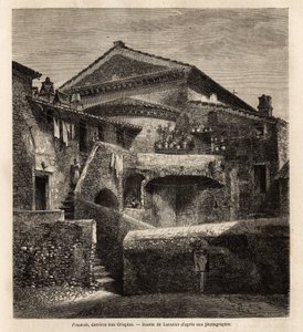 Eine Kloake hinter der Kapelle von San Crispino