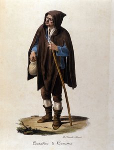 Ein Bauer aus der Region Camastra in Sizilien. von Unknown artist