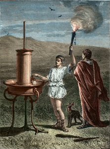 Aeneas Tacticus oder der Taktiker erfindet das Phasensignalsystem 336 v. Chr. - Enee le Taccien - Aeneas der Taktiker erfindet die Kunst der phrasischen Signale im Jahr 336 v. Chr.