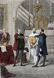 Nach verschiedenen Streitigkeiten zwischen den spanischen Konquistadoren Francisco Pizarro (Francois Pizarre)