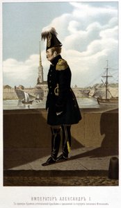 Alexander I. in St. Petersburg - in „Der Kaiser Alexander I.“ von Schilder von Unknown artist