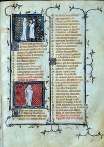 Allegorische Darstellung der Liebe, die die Fallen von Malebouche spielt, unterhalb der Figur der Abstinenz