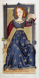 Allegorie der Gerechtigkeit nach einer Miniatur von Unknown artist