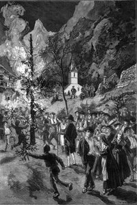 Alte Bräuche und traditionelle Feste: das Johannisfeuer (Saint-Jean) im Vallee d