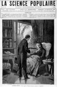 Arago bringt dem sterbenden Augustin Fresnel die Medaille von Benjamin Thompson, Graf von Rumford - in „Populärwissenschaft“ vom 19.08.1880 von Unknown artist