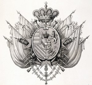 Wappen der Toskana, frühes 19. Jahrhundert. Leopold von Toskana von Unknown artist
