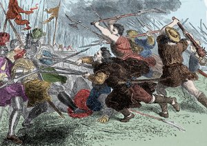 Arnold von Winkelried - Arnold von Winkelried (oder Arnold Winkelried) legendärer Held der Schweiz in der Schlacht von Sempach von Unknown artist