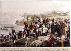 Ankunft Napoleons auf der Insel Elba von Unknown artist