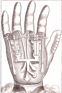Künstliche Handprothese des französischen Chirurgen Anatomen Ambroise Paré von Unknown artist