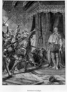 Ermordung von Coligny durch mehrere Männer (Gaspard de Châtillon, Herr von Coligny) von Unknown artist