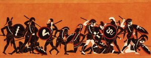 Schlacht der Griechen und Trojaner (Trojanischer Krieg) 1808-1810