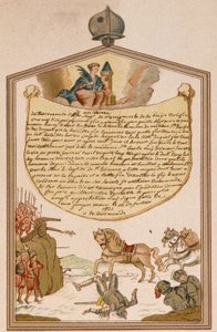 Kampfszene mit Kanone im Mittelalter - Ex-Voto Saint Barbe von Unknown artist