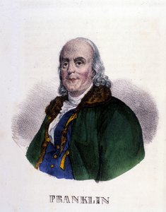 Benjamin Franklin (1706-1790), amerikanischer Philosoph, Physiker und Botschafter