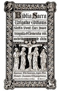 Biblia Sacra, Tournai 1881 - Biblia Sacra, Vulgatae Editionis, Sixit V. Pont. Max. Jussu recognita ed ed Clementis VIII auctorita von Unknown artist