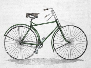 Fahrradmodell mit Rahmen