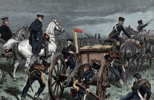 Blüchers Marsch nach Waterloo von Unknown artist