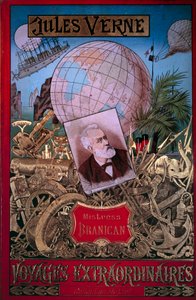 Buchumschlag „Mistress Branican“ von Jules Verne in der Sammlung „Voyages extraordinaires“ von Unknown artist