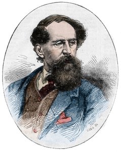 CHARLES DICKENS (1812-1870) - englischer Romanautor - Porträt des britischen Schriftstellers Charles Dickens (1812-1870) von Unknown artist